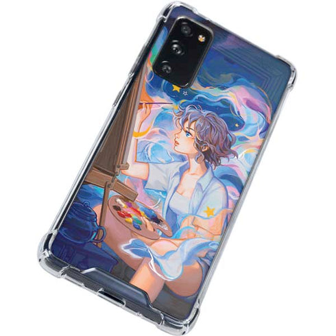 Rainbow Anime Artist Painter by Ivy Dolamore Galaxy S20 FE Clear Case